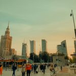 Warsaw skyline with the Palace of Culture and Science, the destination for Nepali workers who check if a Poland work permit is real or fake before paying an agent